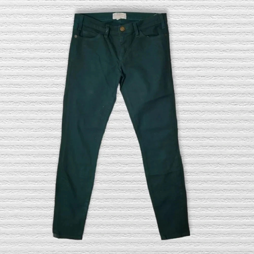 ❤️ Current/Elliott ❤️ | The Ankle Skinny Coated Atlantic Jean's Sz 27